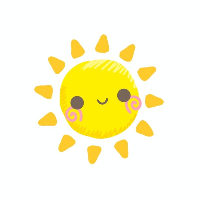 cute sun drawing