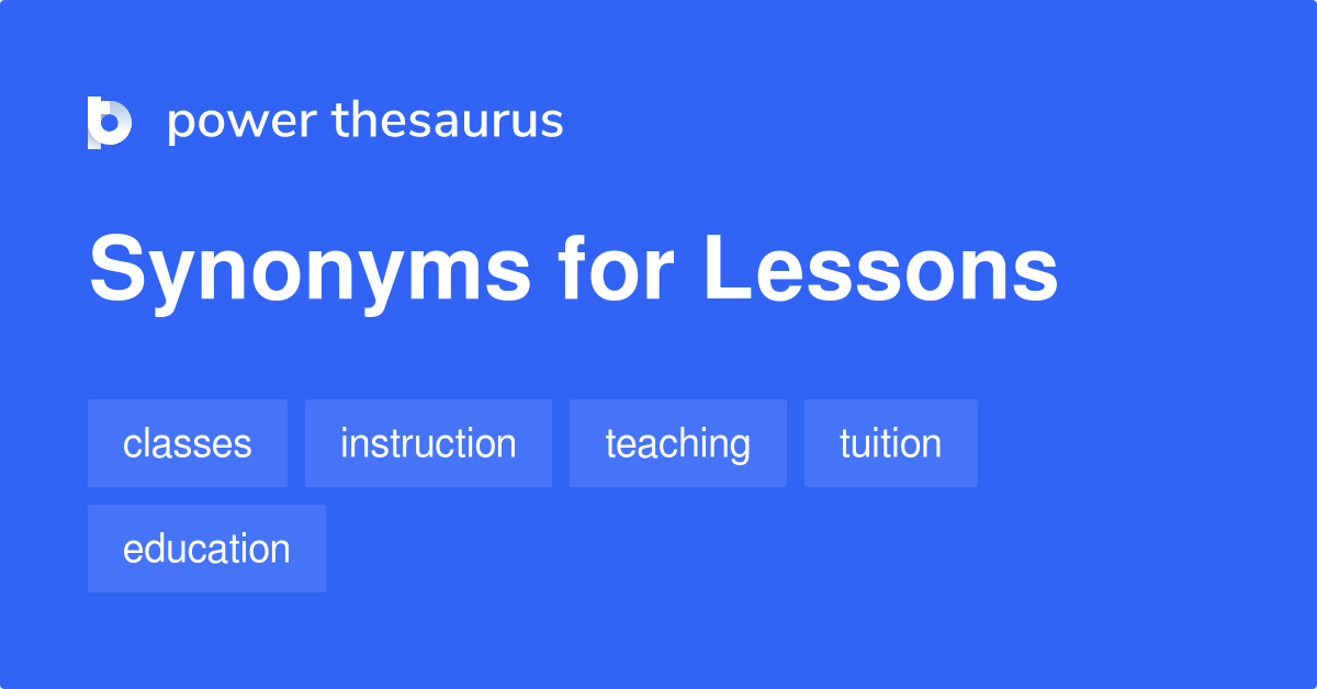 lesson thesaurus