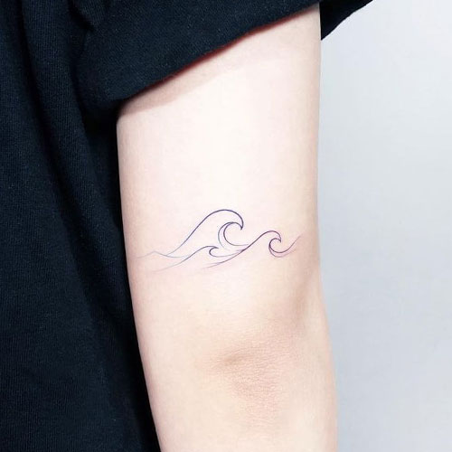 tatuaje pequeño mar