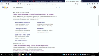 global health observatory data repository