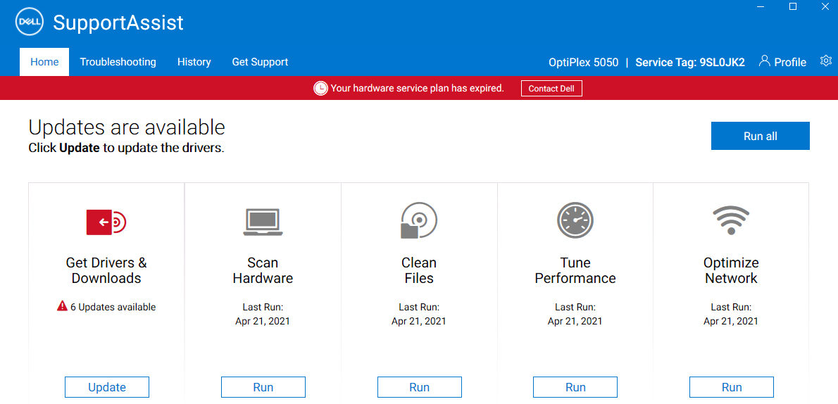 dell supportassist download