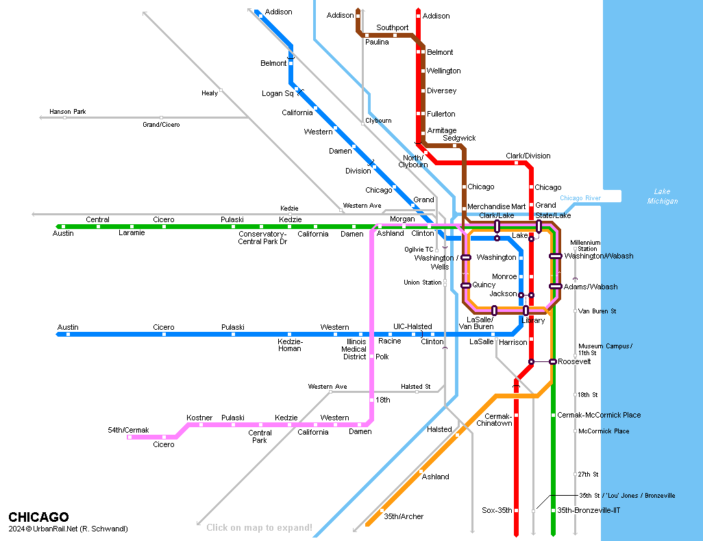 chicago rapid transit map