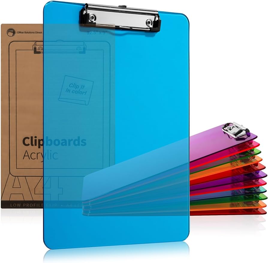 plastic clipboards