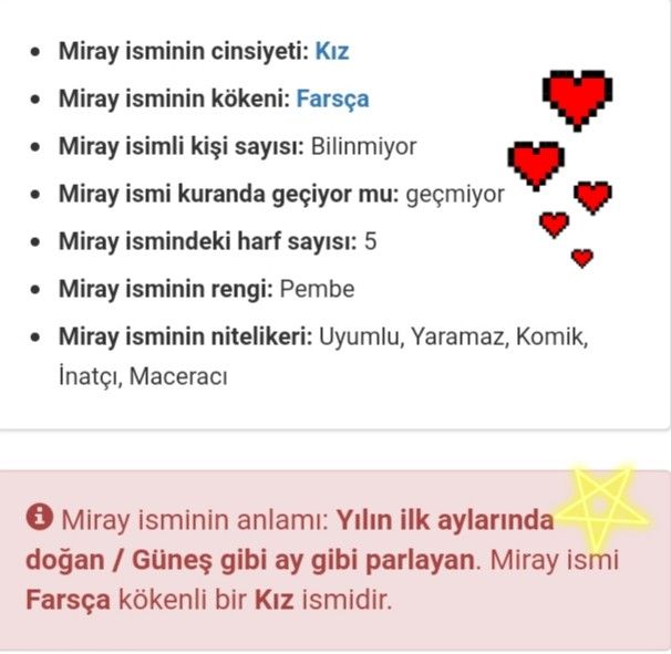 miray ismine uygun ikinci isim