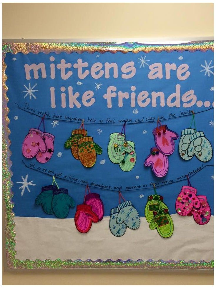 mitten bulletin board