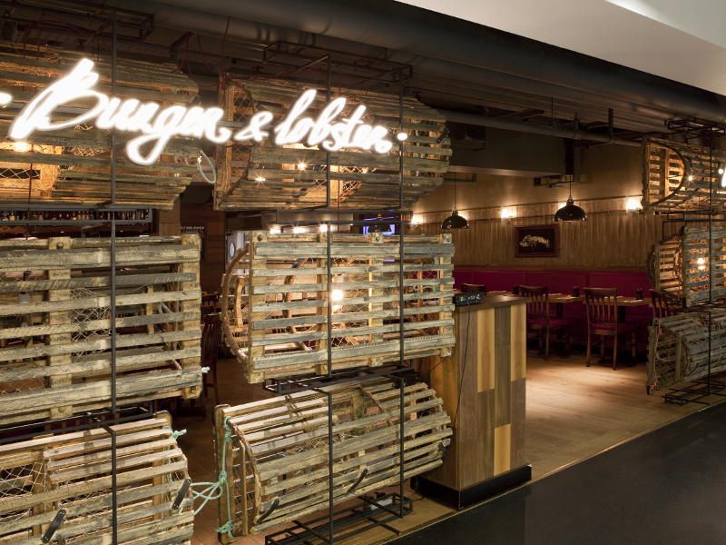 burger and lobster in harvey nichols