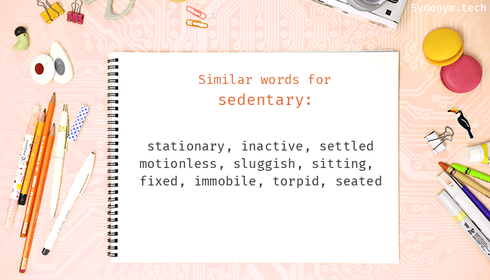 sedentary lifestyle synonyms
