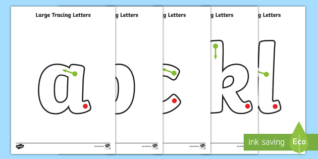 tracing alphabet letters