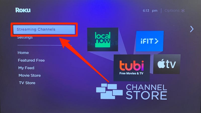 how to add channels to roku