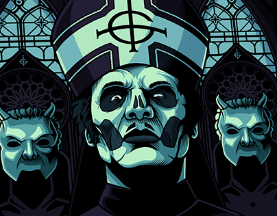 papa emeritus vector