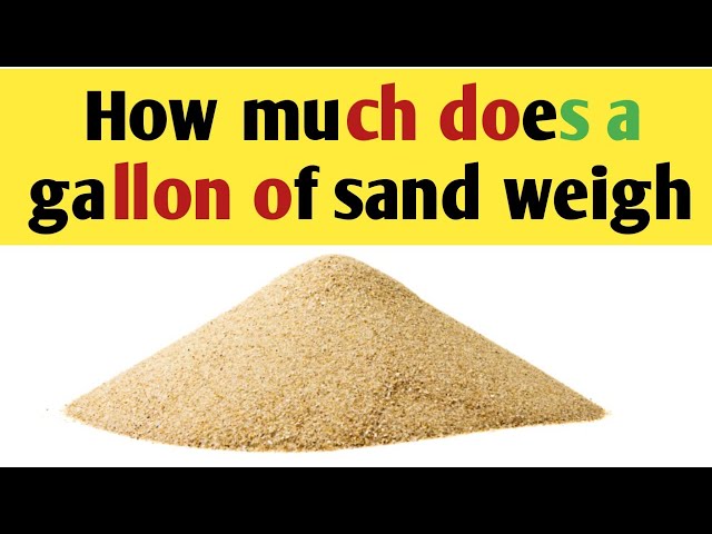 what weighs more water or sand