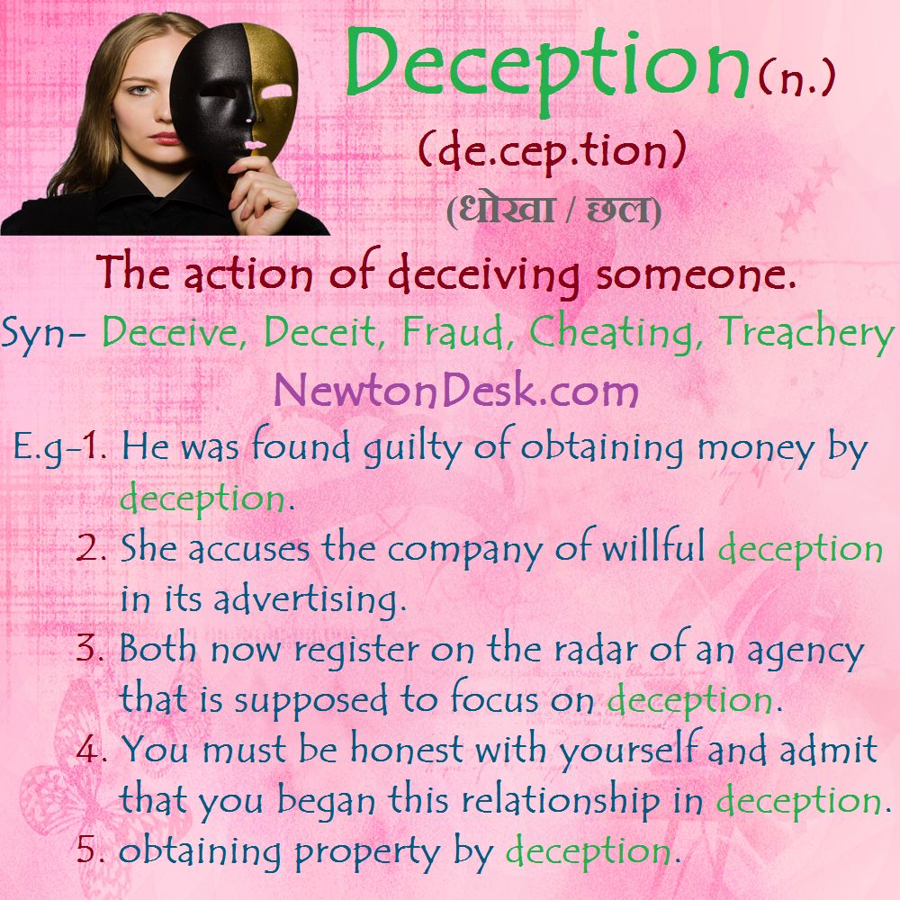 synonyms for deception