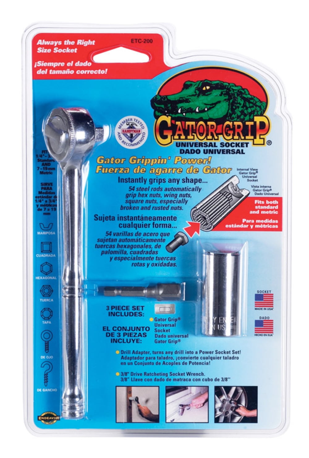 universal socket gator grip