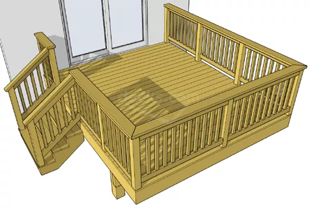 12x10 deck plans