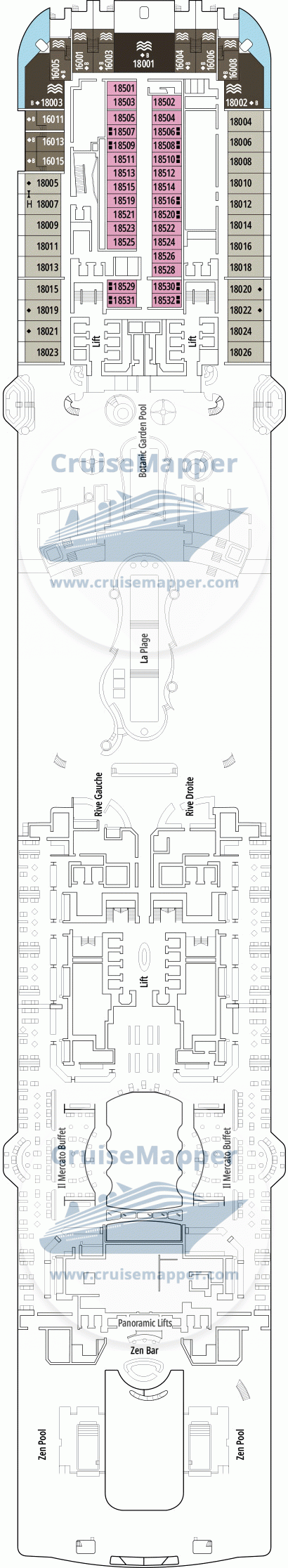 msc world america deck plan