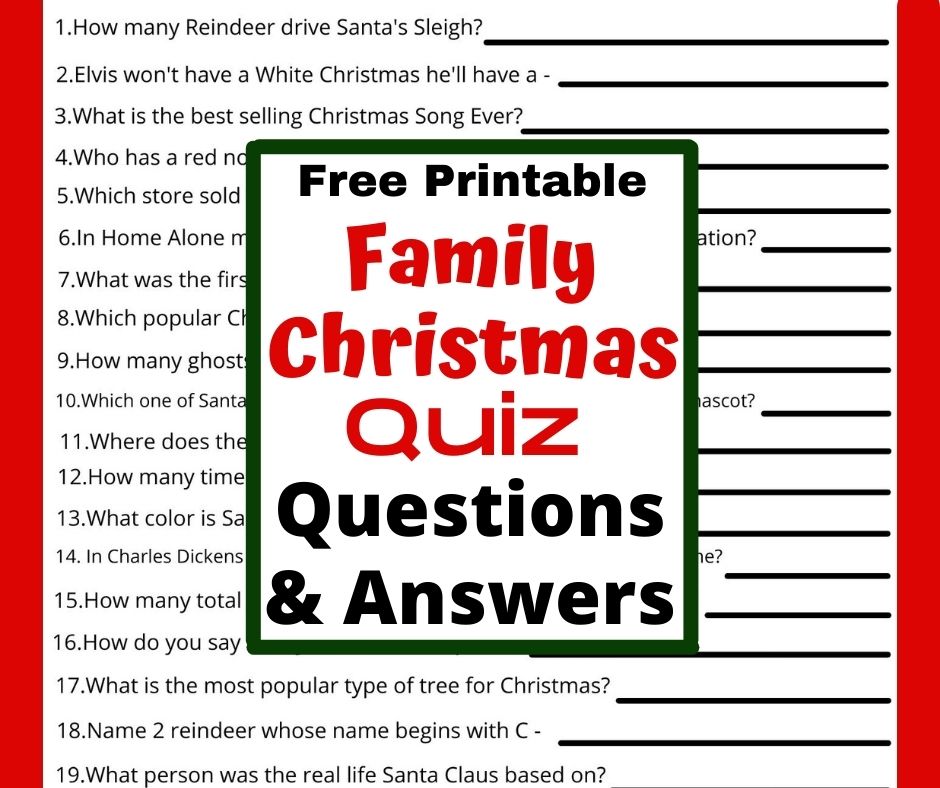 christmas quizzes free printable