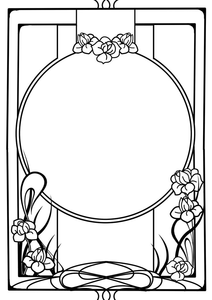 art nouveau frame