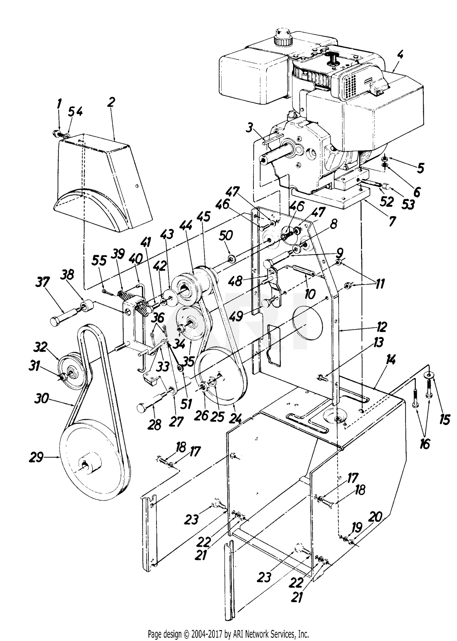 mtd snow thrower parts