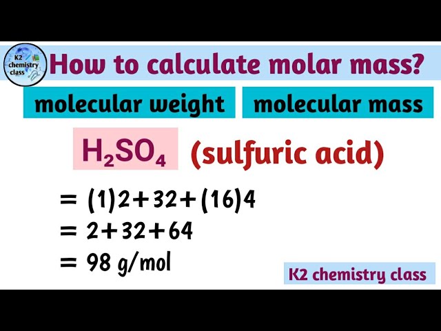 molecular wt of sulphuric acid