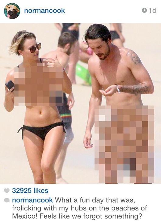 kaley cuoco leaks