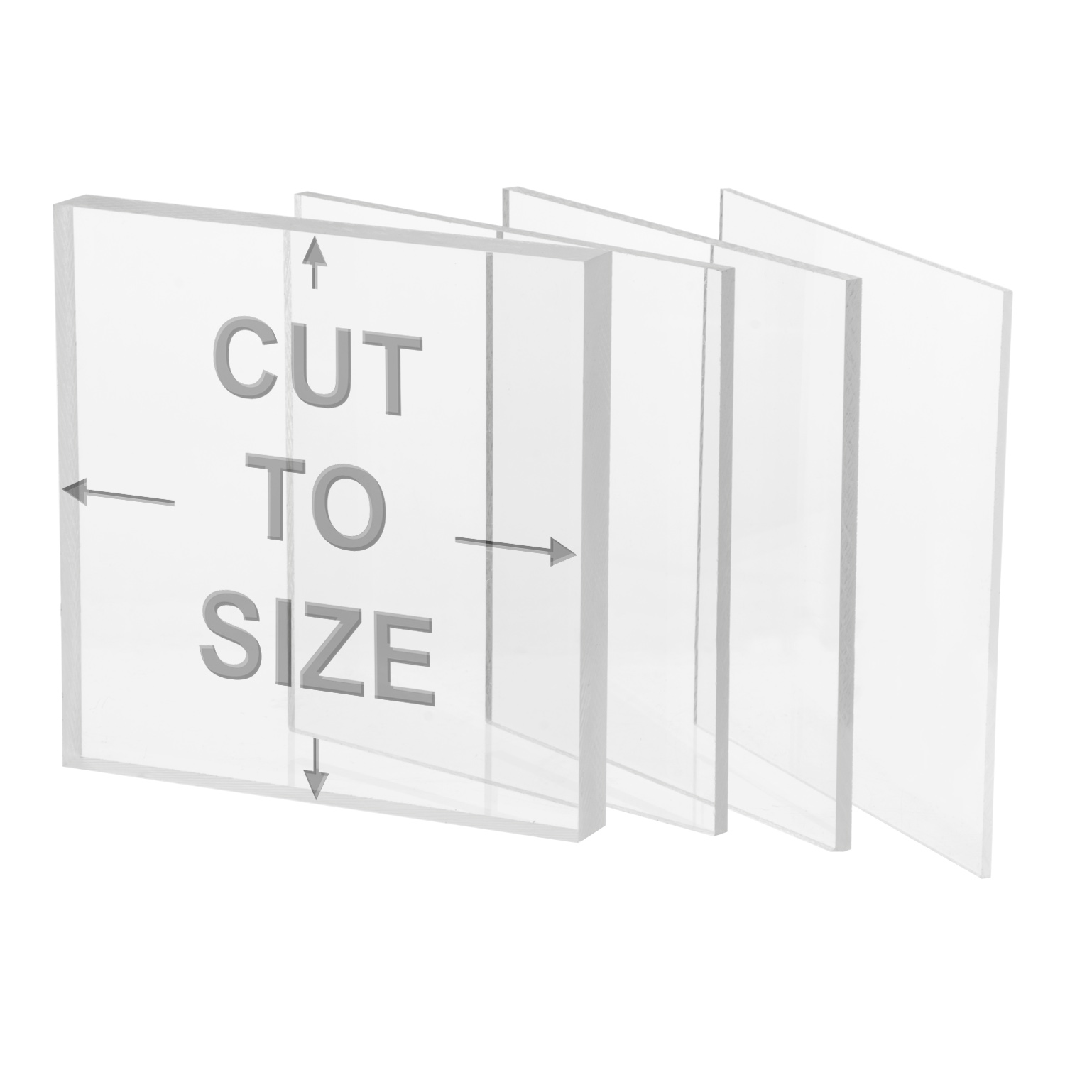 plastic sheets cut to size