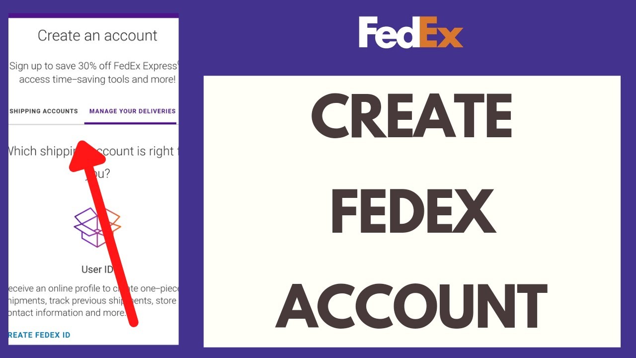 open fedex account