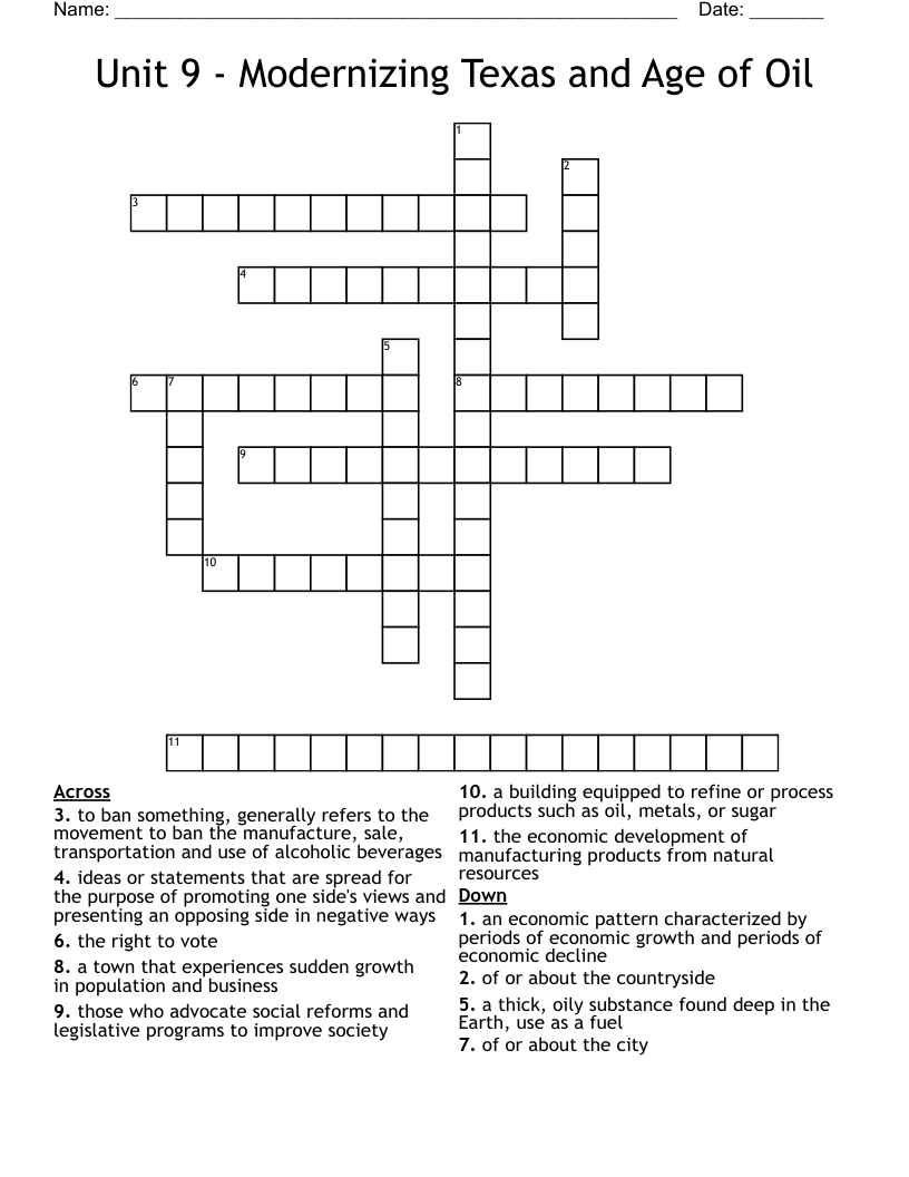 thick oil crossword
