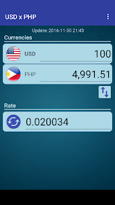 dollar to philippine peso rate