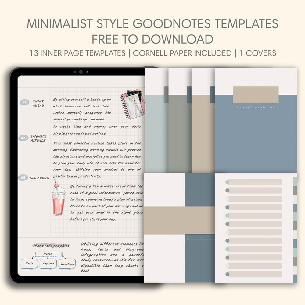 goodnotes templates free pdf