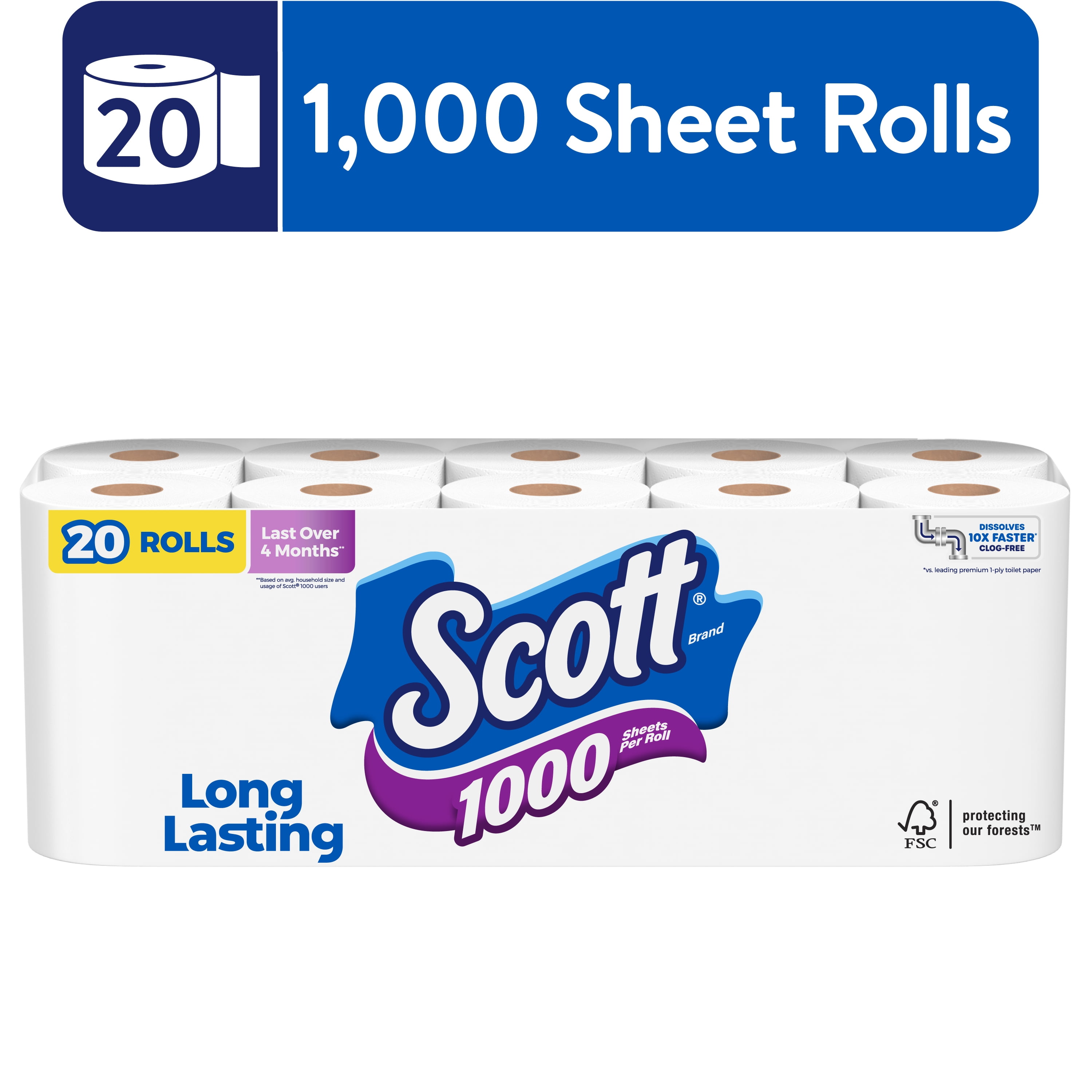 scott toilet paper 1000 sheets