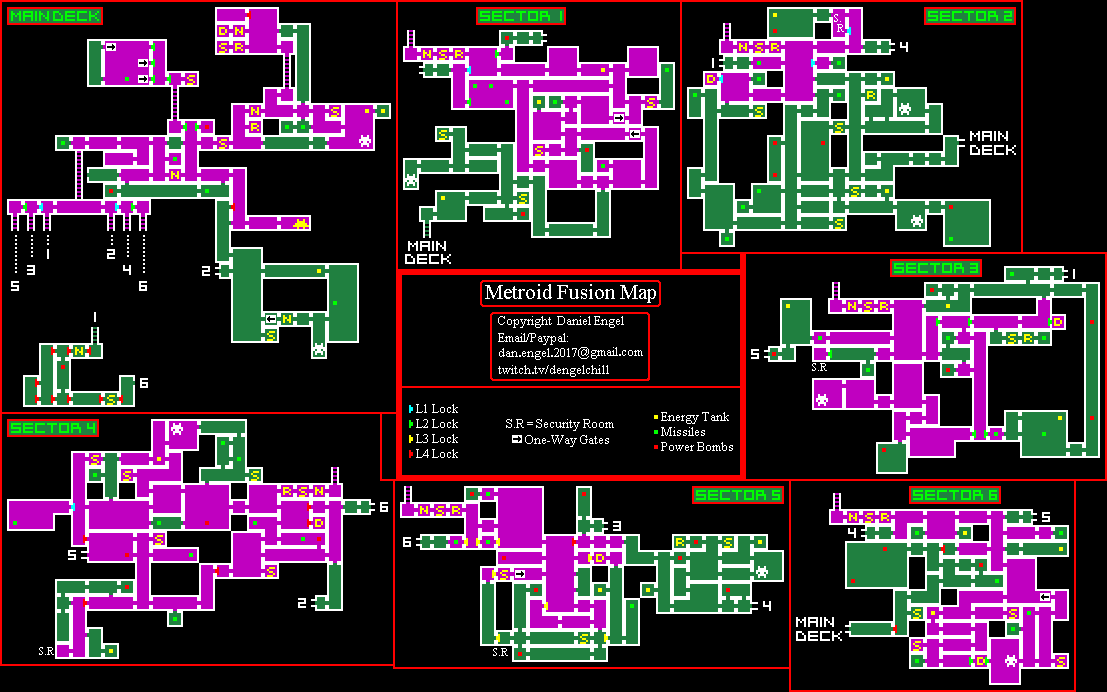 metroid fusion map