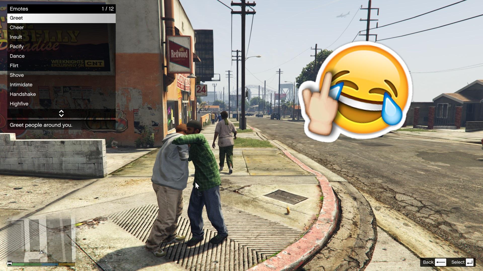 gta v emote button pc