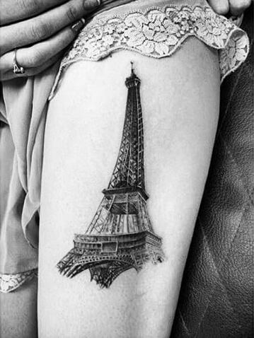 tatuajes de la torre eiffel