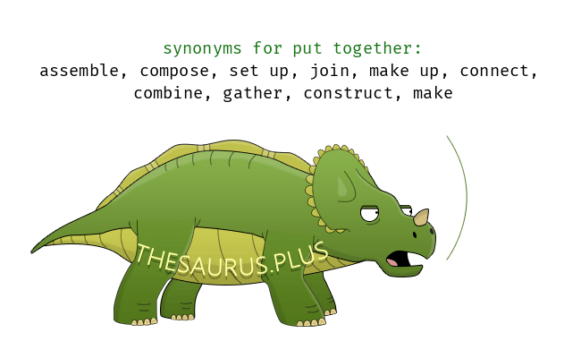 synonyms for put together