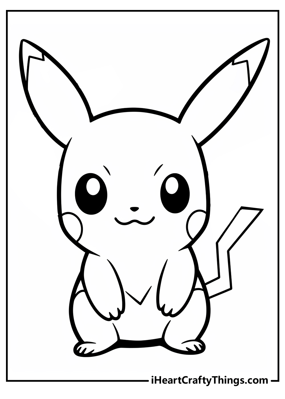 pikachu colouring page