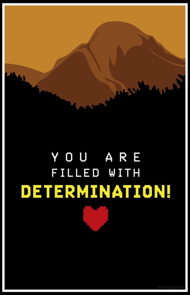 undertale determination poster