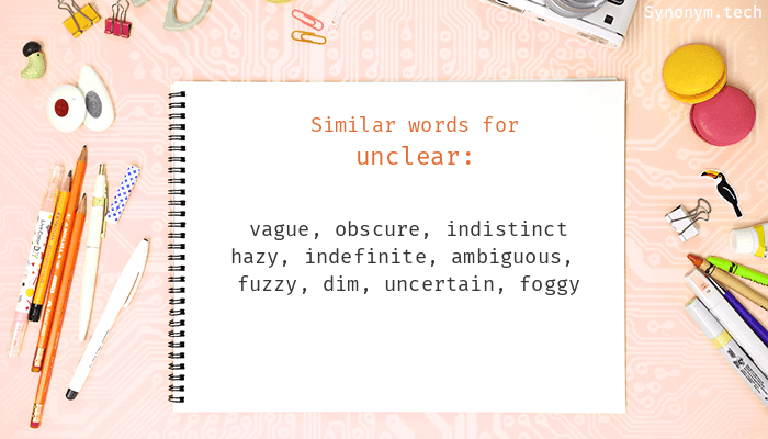 unclear synonyms