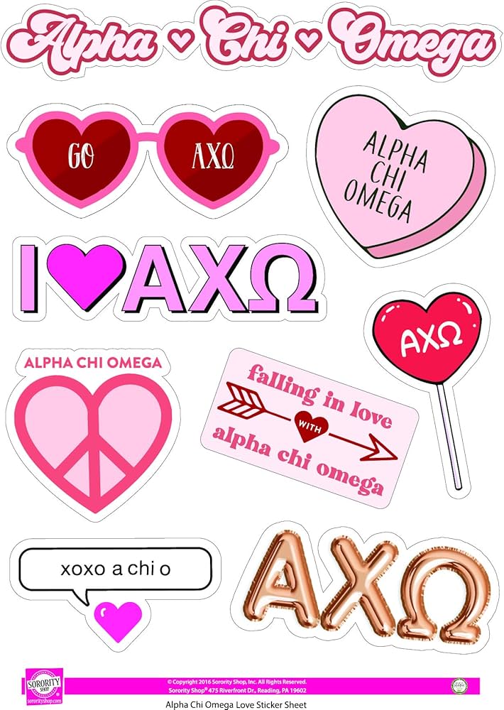 alpha chi omega stickers