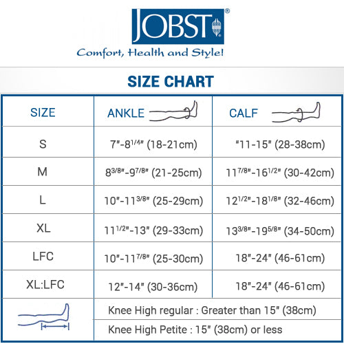 jobst size chart