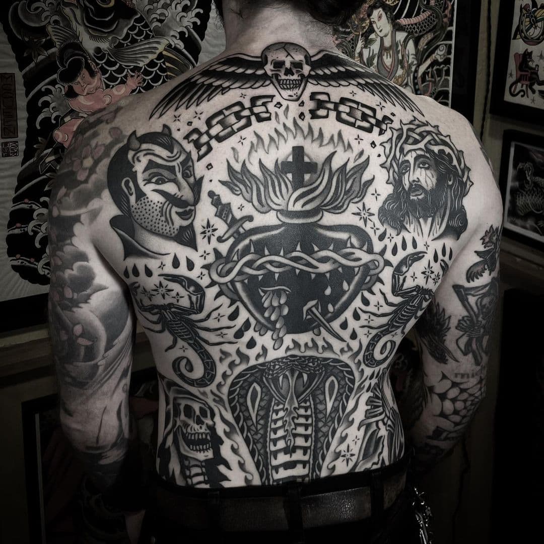 mens back tattoo ideas