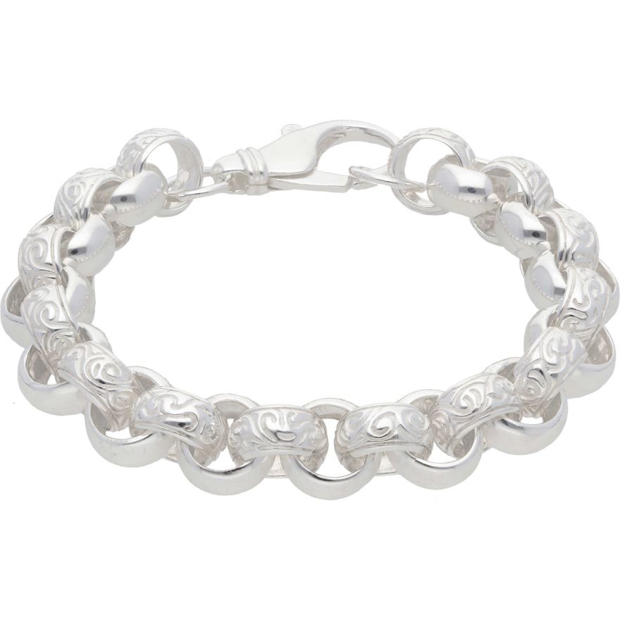 silver belcher bracelet womens