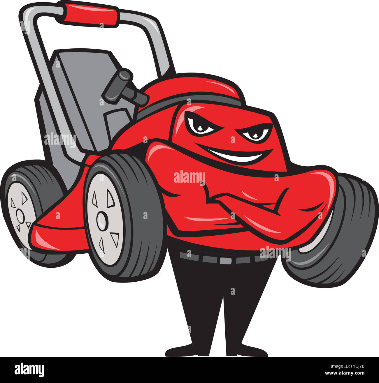 lawn mower cartoon