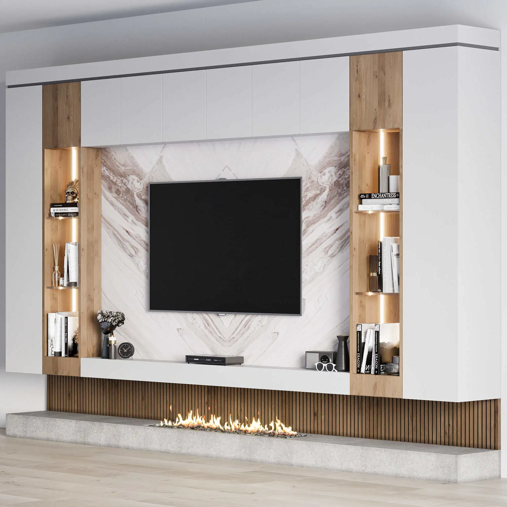 contemporary wall unit entertainment center