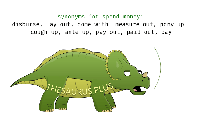 synonyms of spend money