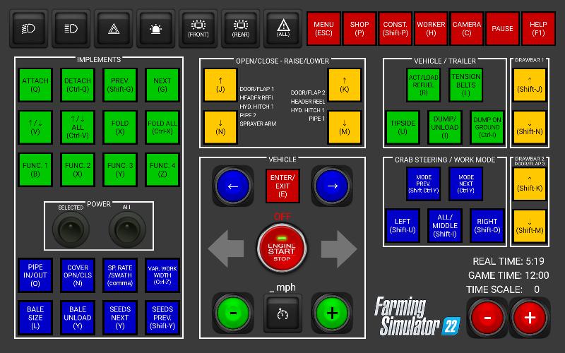 fs22 sim dashboard