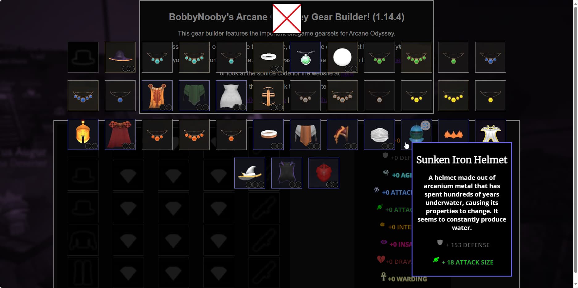 ao gear builder