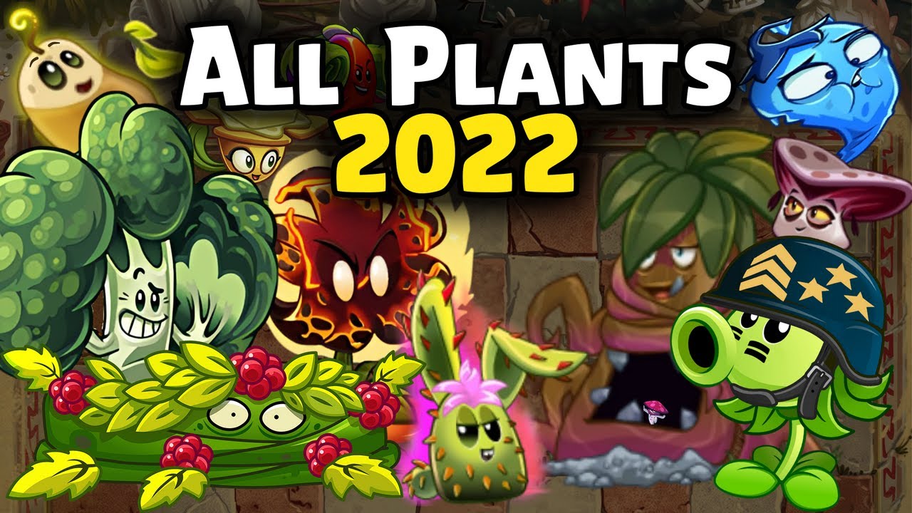 plants vs zombies 2 all plants