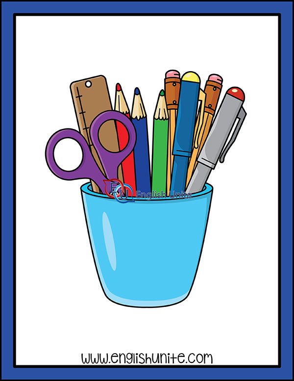 stationary clipart