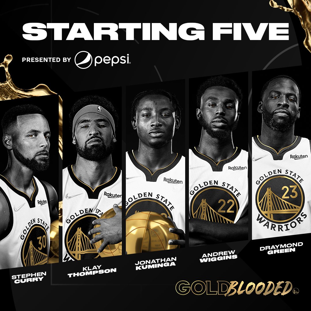 warriors starting roster