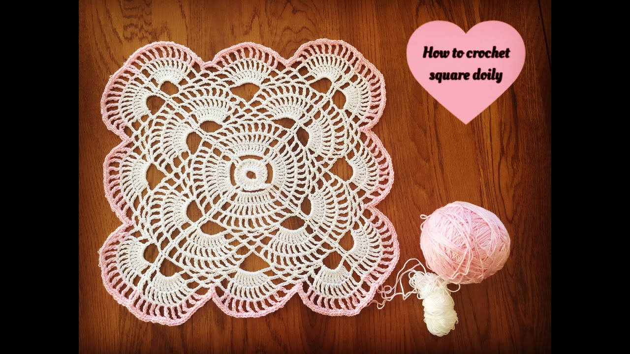 crochet square doily pattern